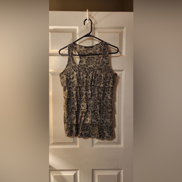 Poetry brand tank and Ashley brand satin top. - Picture 2 of 3